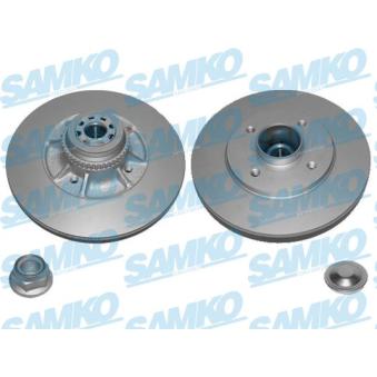 Jeu de 2 disques de frein arrière SAMKO [R1035PRCA]