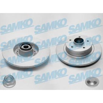 Jeu de 2 disques de frein arrière SAMKO OEM 7701208850