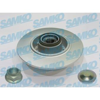 Jeu de 2 disques de frein arrière SAMKO R1084PRCA pour CITROEN BX 1.5 DCI - 110cv
