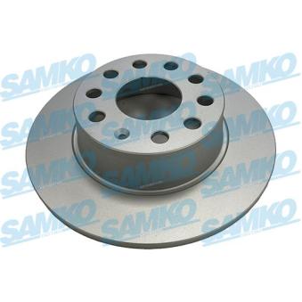 Jeu de 2 disques de frein arrière SAMKO OEM 5Q0615601