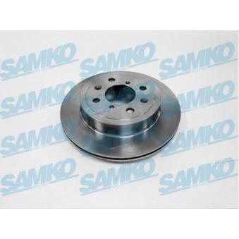 Jeu de 2 disques de frein avant SAMKO S5000V pour FORD FOCUS 1.3 - 76cv