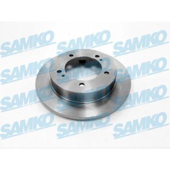 Jeu de 2 disques de frein avant SAMKO S5061P pour KIA SEPHIA 1.3 - 80cv