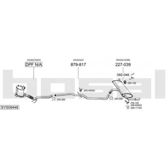 Echappement BOSAL SYS09448