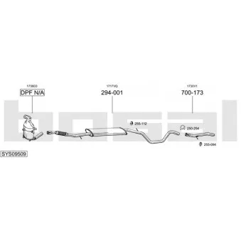 Echappement BOSAL SYS09509