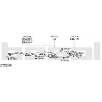 BOSAL SYS09991 - Echappement