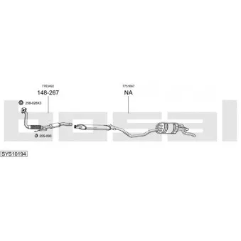 Echappement BOSAL SYS10194