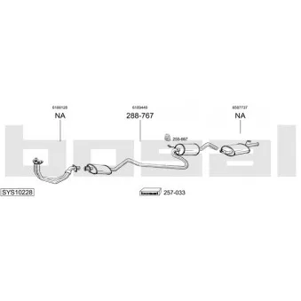 Echappement BOSAL SYS10228