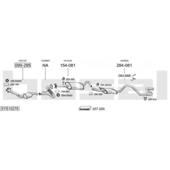 Echappement BOSAL SYS10279