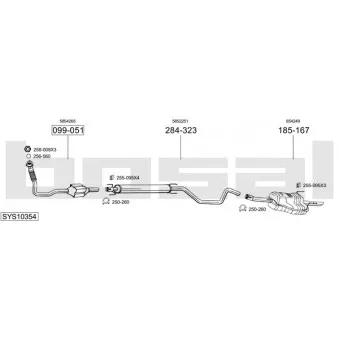 BOSAL SYS10354 - Echappement