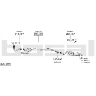 BOSAL SYS10506 - Echappement