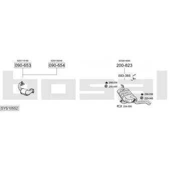 Echappement BOSAL SYS10552