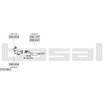 Echappement BOSAL SYS10601