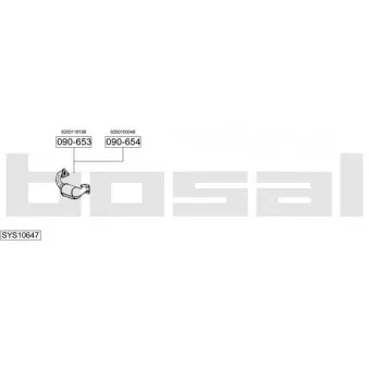 BOSAL SYS10647 - Echappement
