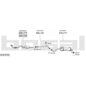 BOSAL SYS10703 - Echappement