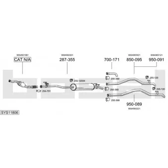 BOSAL SYS11806 - Echappement