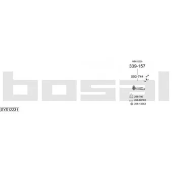 Echappement BOSAL SYS12231