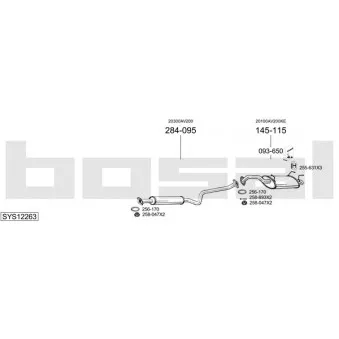 Echappement BOSAL SYS12263