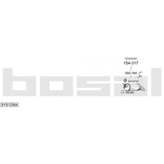 BOSAL SYS12564 - Echappement