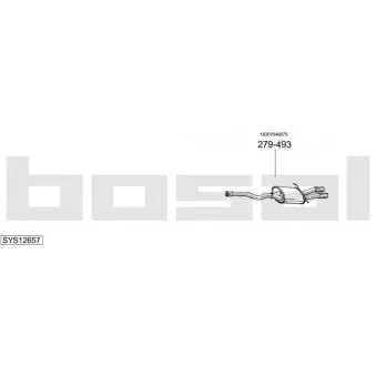 BOSAL SYS12657 - Echappement