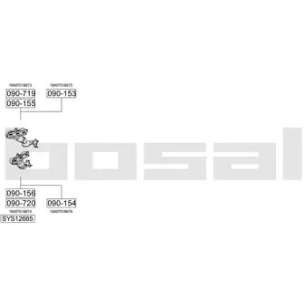 BOSAL SYS12665 - Echappement
