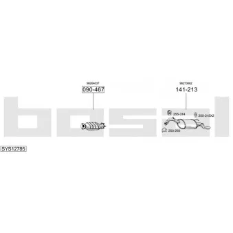 BOSAL SYS12785 - Echappement