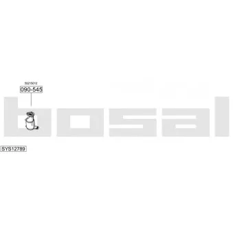 BOSAL SYS12789 - Echappement