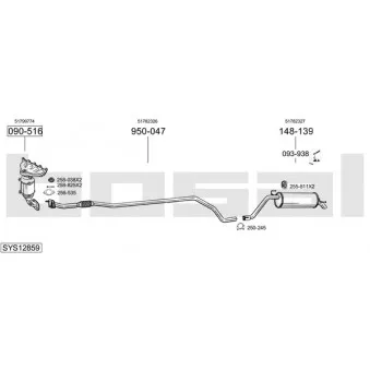 BOSAL SYS12859 - Echappement