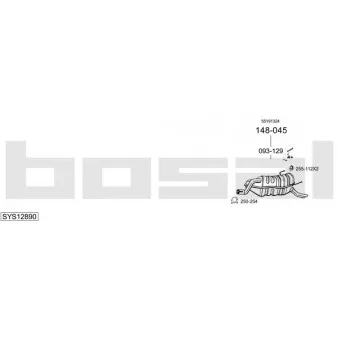 BOSAL SYS12890 - Echappement