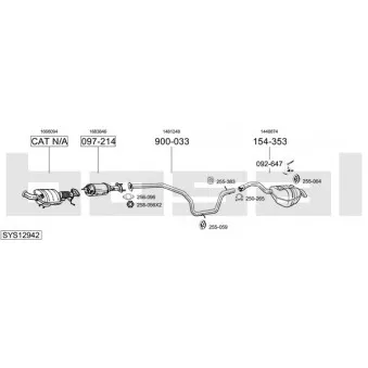 Echappement BOSAL SYS12942