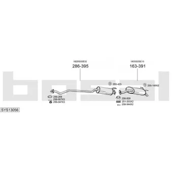 Echappement BOSAL SYS13056