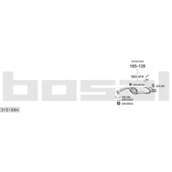 BOSAL SYS13064 - Echappement