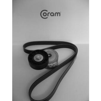 Jeu de courroies trapézoïdales à nervures CORAM [KTC1008]