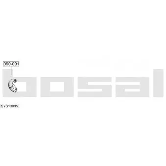 BOSAL SYS13095 - Echappement