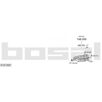 BOSAL SYS13097 - Echappement
