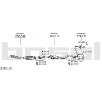 Echappement BOSAL SYS13110