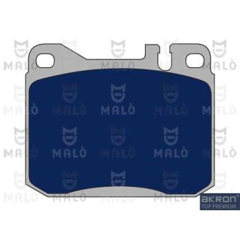 Jeu de 4 plaquettes de frein AKRON-MALÒ [1050599]