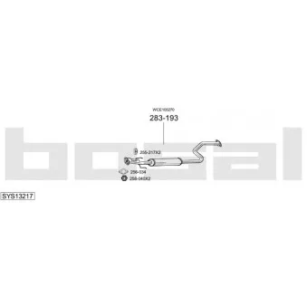 Echappement BOSAL SYS13217