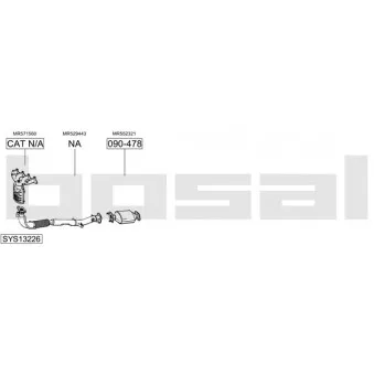 BOSAL SYS13226 - Echappement