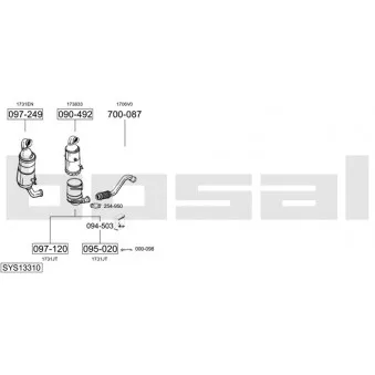 Echappement BOSAL SYS13310