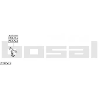 BOSAL SYS13429 - Echappement