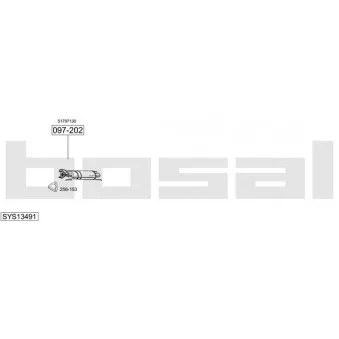 BOSAL SYS13491 - Echappement