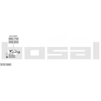BOSAL SYS13500 - Echappement