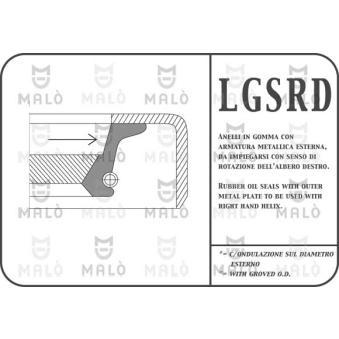 Bague d'étanchéité, arbre à cames AKRON-MALÒ [13050RDSI]