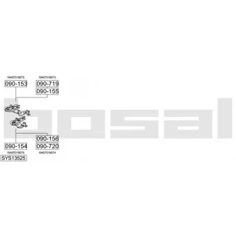 BOSAL SYS13525 - Echappement