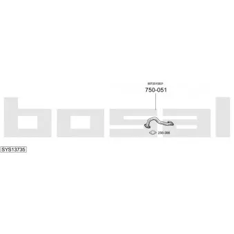 BOSAL SYS13735 - Echappement