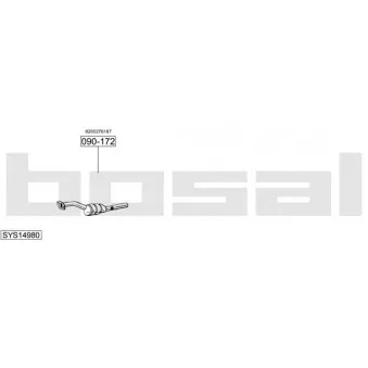 BOSAL SYS14980 - Echappement