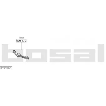 BOSAL SYS15001 - Echappement