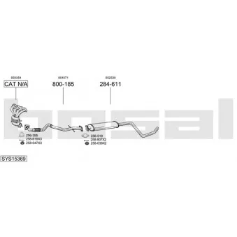 BOSAL SYS15369 - Echappement