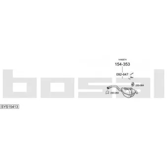 BOSAL SYS15413 - Echappement