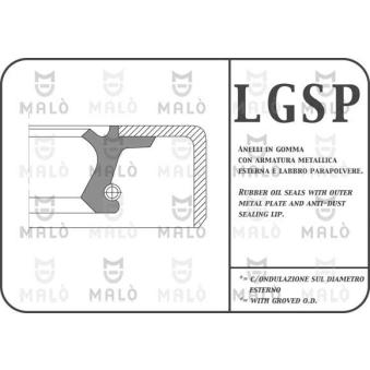 Bague d'étanchéité, moyeu de roue AKRON-MALÒ [663P]